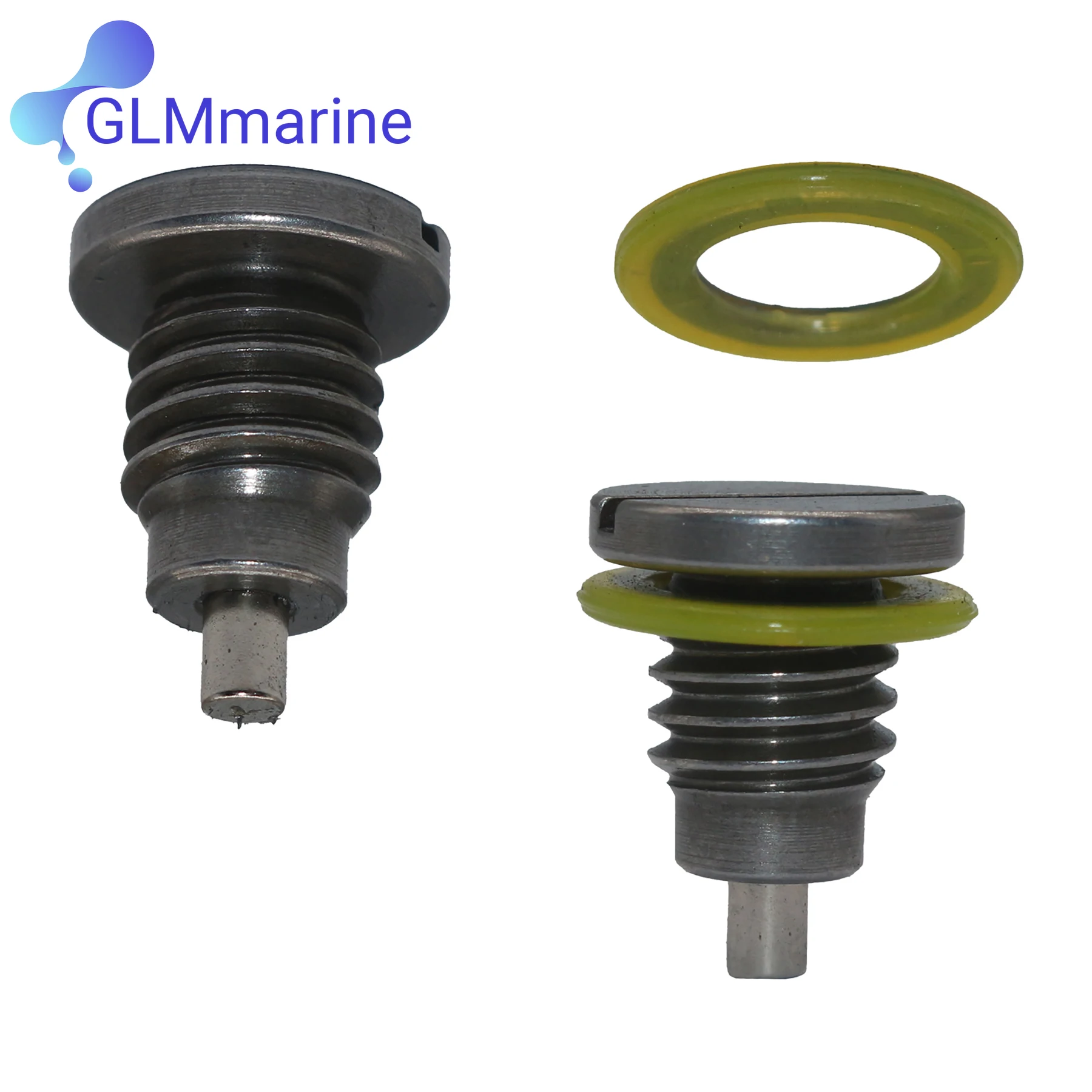 2 Pcs 22-8M0058389 Magnetic Outdrive Gear Case Drain Plug For Mercruiser Stern Drive Alpha Gen 1, Alpha 1, Gen 2, R, MR, TR, TRS