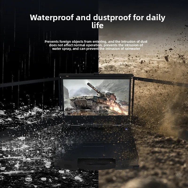 Three-screen reinforced laptop supports independent graphics card emergency command box