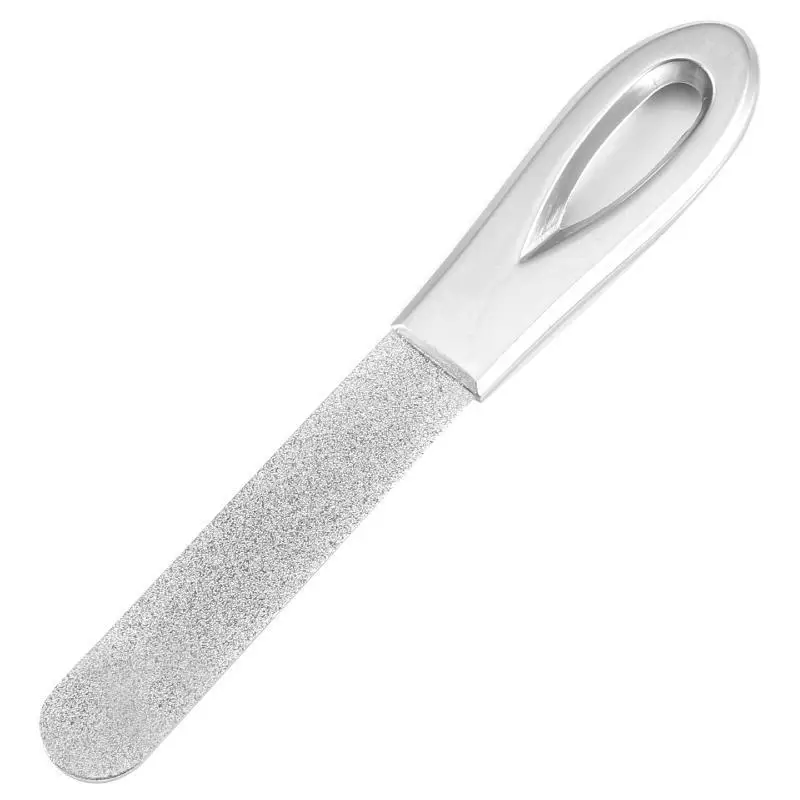 Stainless Steel Diamond Grit Nail File Durable Hypoallergenic For Finger And Toe Nails For Hard And Thick Nails