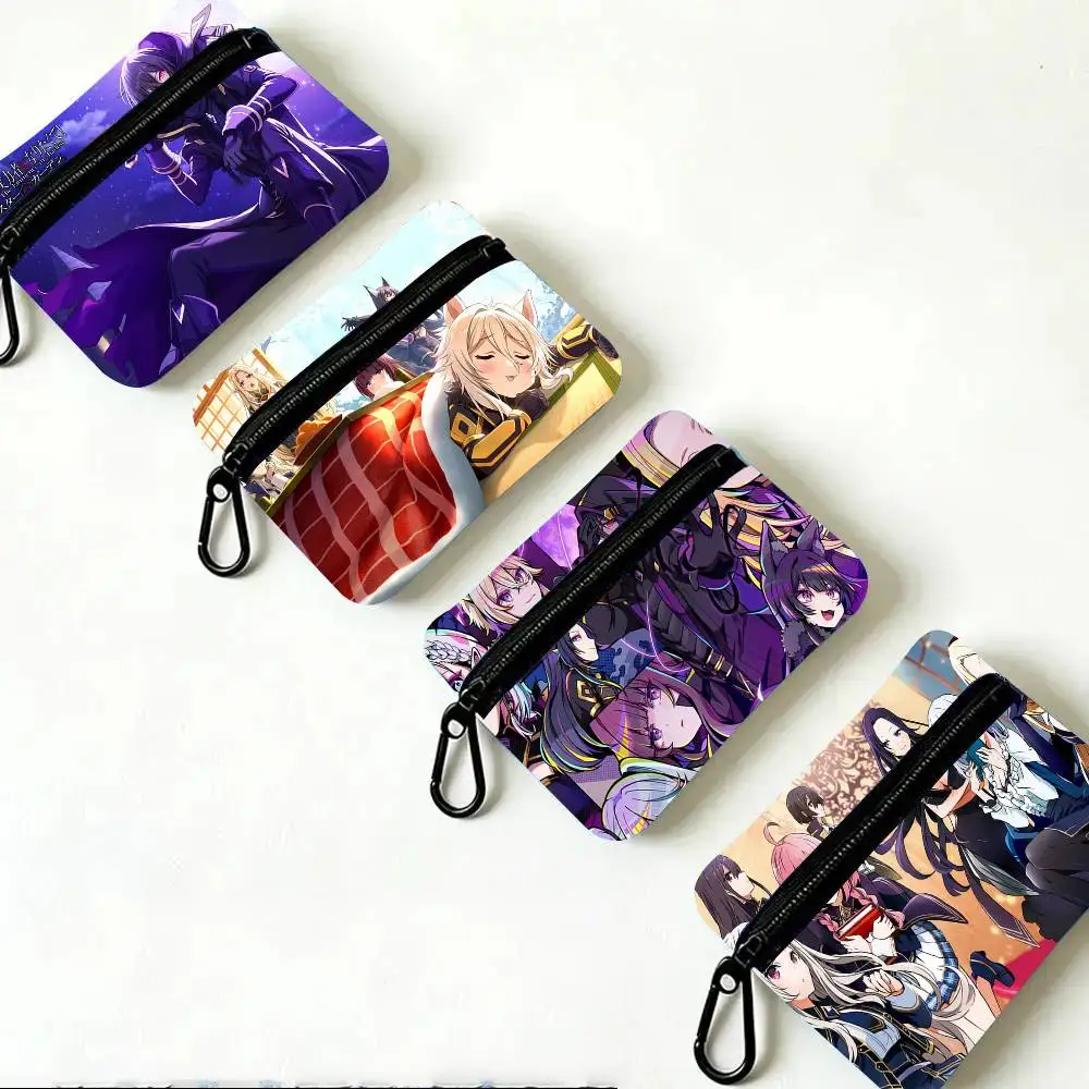 Anime The E-Eminence In Shadow Oxford Fabric Wallet With Zipper Hanging Multifunctional Bag For Credit Cards Keys Coins