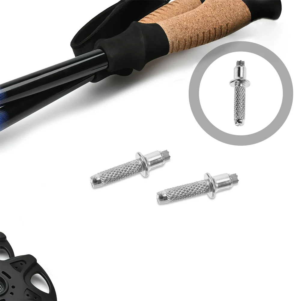 

10Pcs Hiking Trekking Poles Tip Tungsten Steel Replaceable Metal Tips for Walking Sticks Enhanced Grip Stability Outdoor Gear