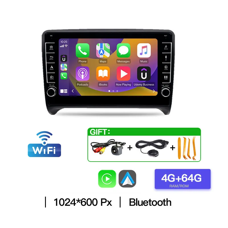 Voor Audi TT MK2 8J 2006-2014 Auto Multimedia Speler Auto Autoradio Carplay Android Radio WIFI Draadloze Carplay Audio Bluetooth BT