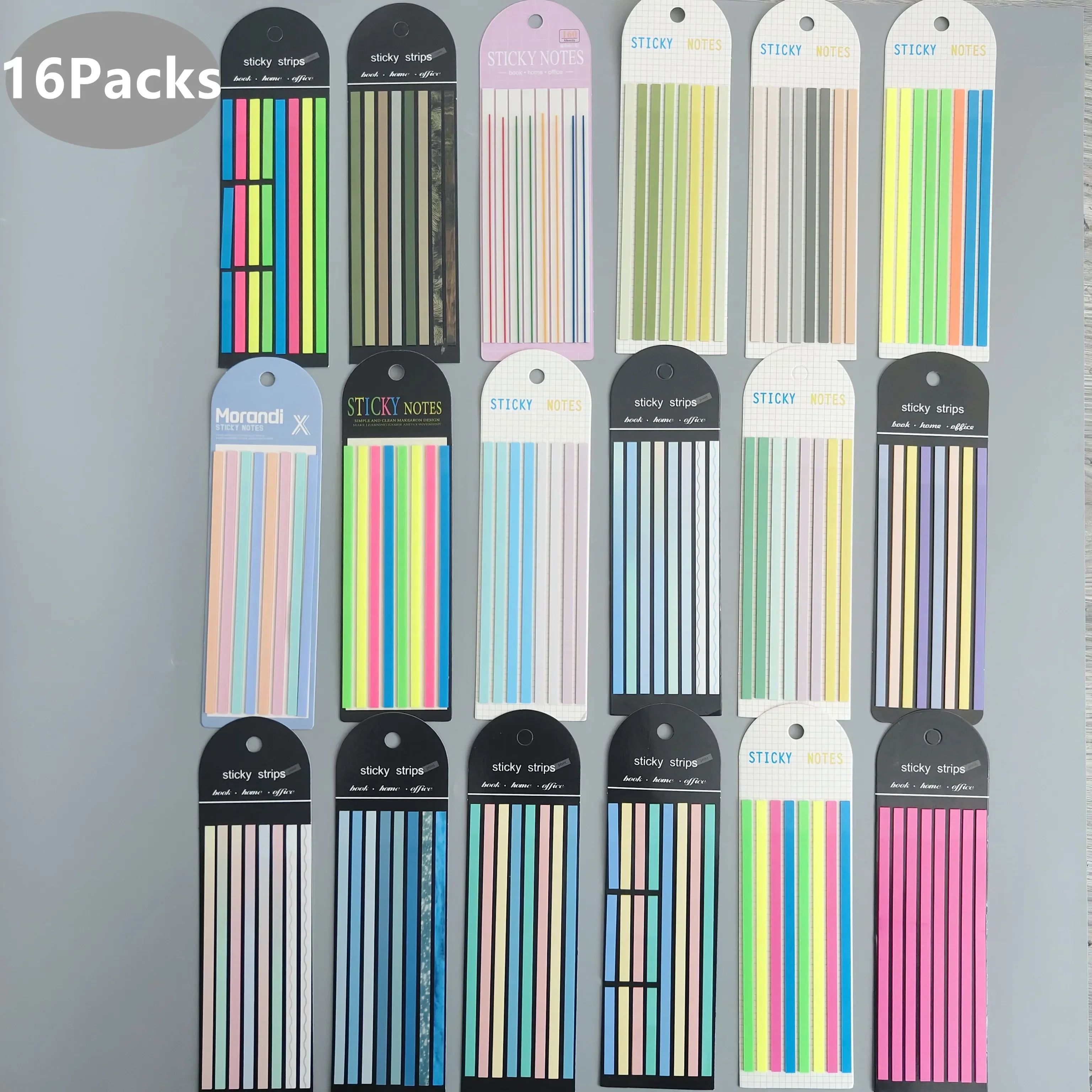 Book 18 It Sticky Cute Tabs Posted Annotation Self-adhesive Memo Reading Packs Transparent Index Bookmarks Notes Pad Notepad