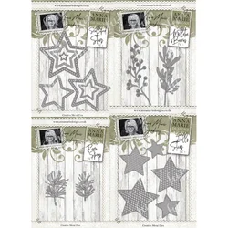 Branches Stars Shaped Metal Cutting Dies 2022 New Stencils for Diy Scrapbooking Photo Album Decorative Embossing Paper Cards