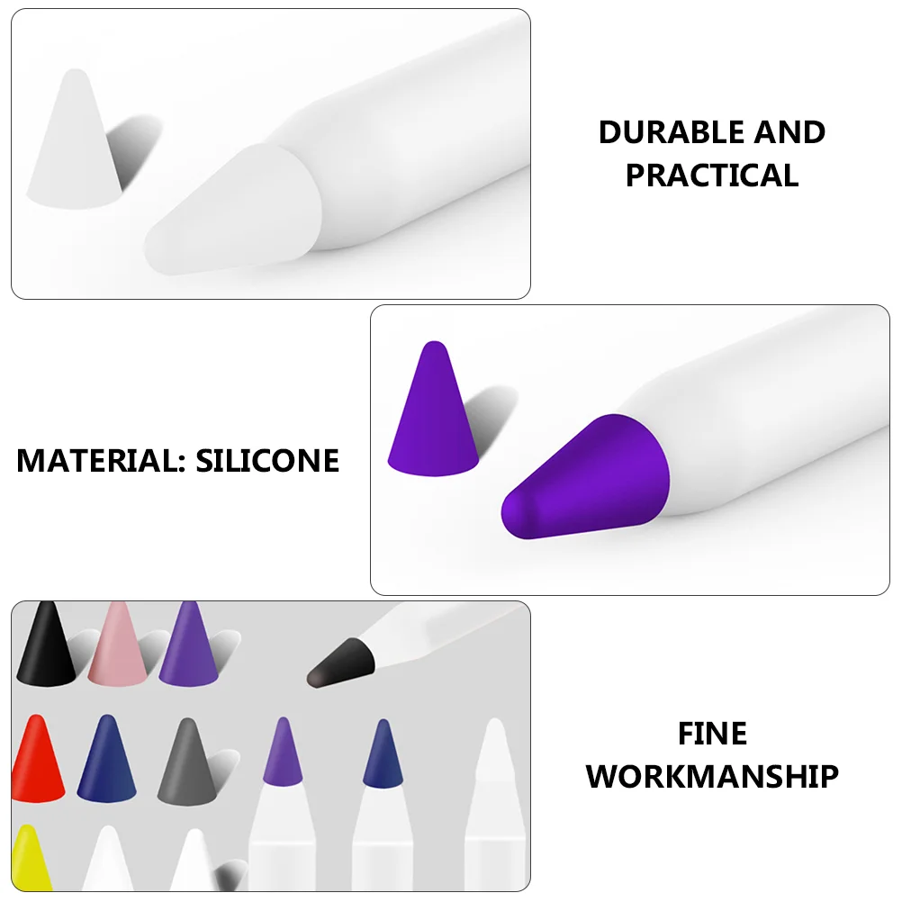45 ชิ้นฝาครอบปากกาสไตลัสป้องกัน Dot Caps สําหรับสัมผัสแขนป้องกันซิลิกาเจลซิลิโคน Nibs