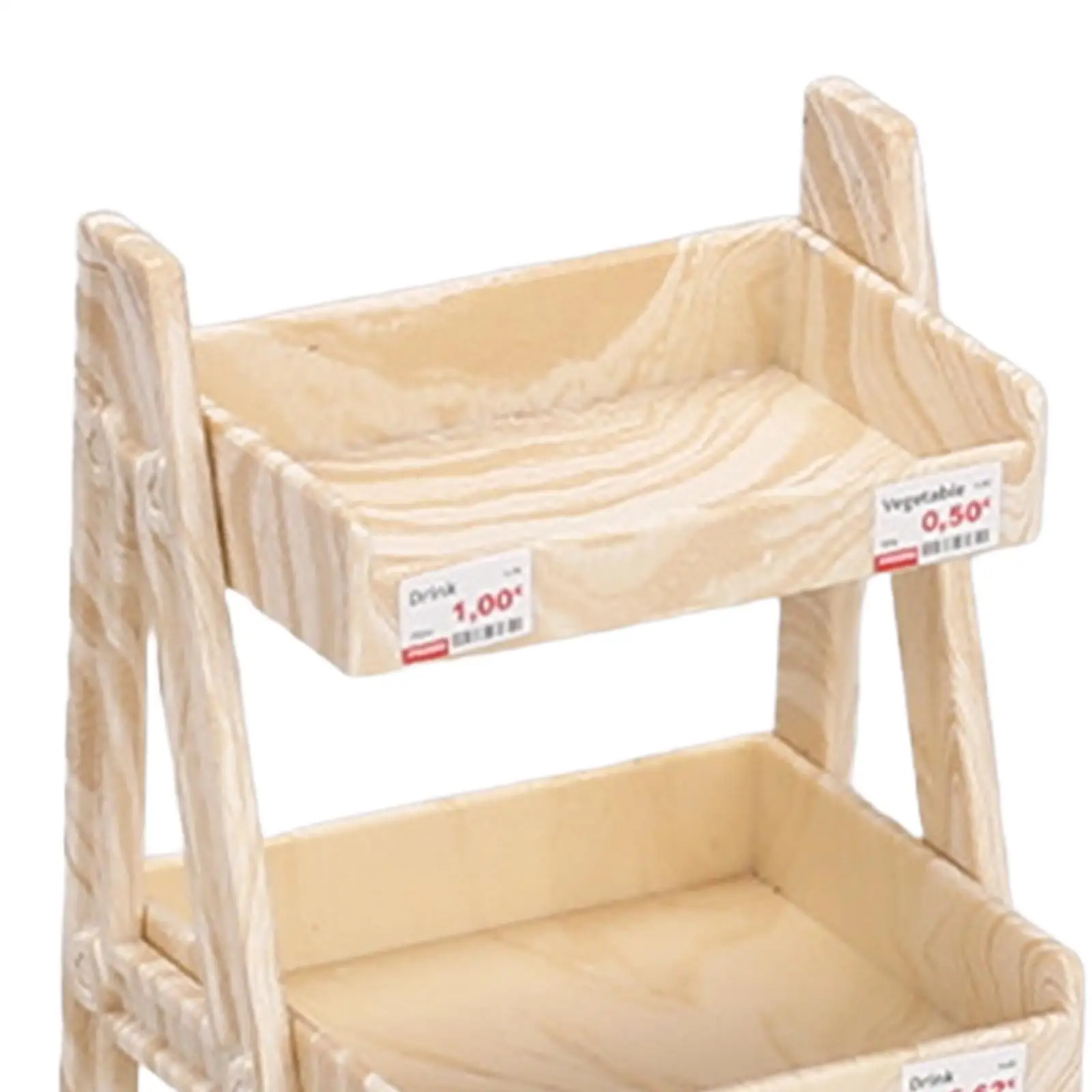 2x 1:12 Scale Miniature Plant Stand, Miniature Shelf, Dollhouse 3 Tier Shelf, Miniature Furniture for Boys Girls Children