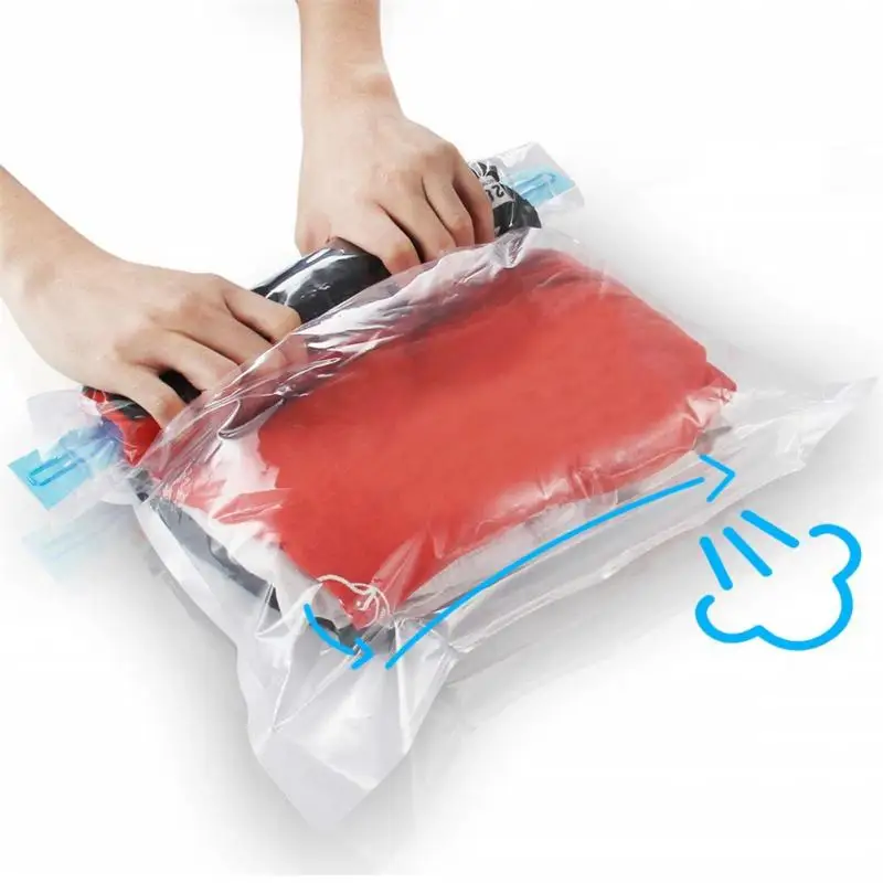 Roll Up Space Saver Bags For Luggage Vacuum Packing Portable Collection Bag Travel Compression Bags Seal The Vacuum Handbag