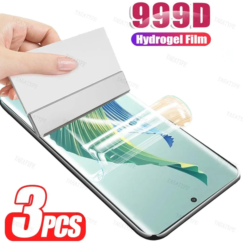 3PCS For Honor Magic 5 Lite 4 Pro Full Glue Hydrogel Film For Honor X9A X8A X7A X40 GT X30 X5 X6 X7 X9 X8 Screen Protectors Film