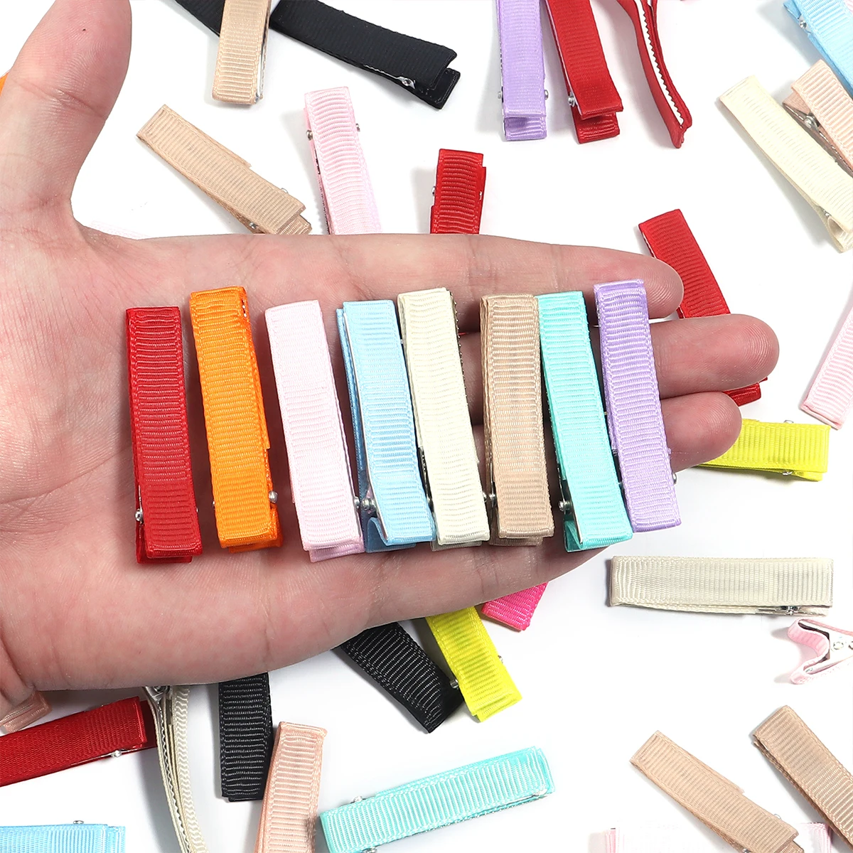 10 قطعة/الوحدة الحديد منقار البط كليب الملونة المعادن شقة الشعر دبوس فارغة إعداد قاعدة مقاطع الشعر DIY بها بنفسك الحرف أداة إكسسوارات الشعر