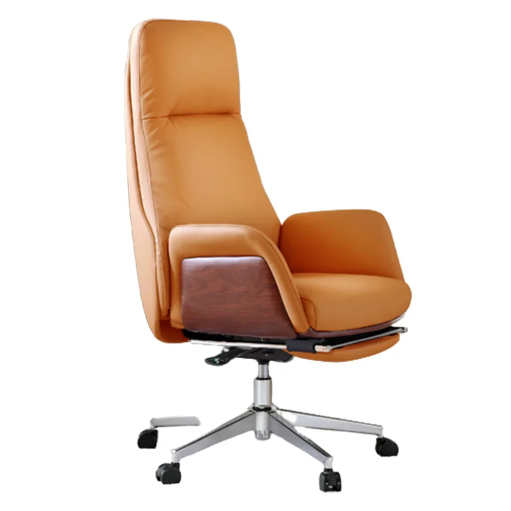 # #   Cadeiras Executivas Ergonômicas Modernas, Confortáveis, Ajustáveis em Altura, Giratórias, de Couro para Escritório #