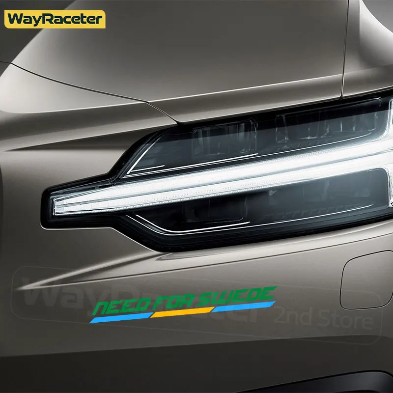 ملصق فينيل لباب السيارة الجانبي ، قطعتان ، لفولفو xc90 ، xc60 ، xc70 ، xc40 ، v40 ، v50 ، v60 ، v70 ، v90 ، s60 ، s80 ، c30 ، s90 ، v40 ، s40 ، s40