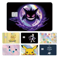 Magic Shark Holographic Laser Mewtwo Snorlax Pikachu Gengar Credit Debit Bank Film Skin Sticker Front Cover