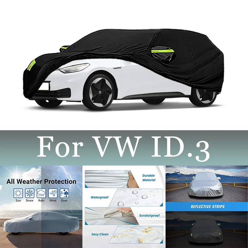 

Для VW ID.3 автомобильный чехол водонепроницаемый, защита от града дождя и царапин, солнцезащитный козырек, морозивозащитный, пылезащитный, автомобильные аксессуары