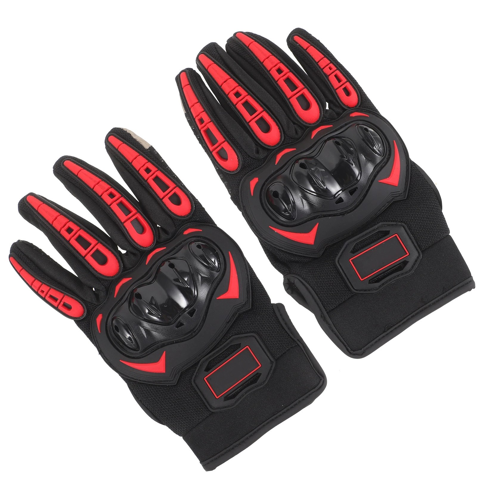

Motorcycle Men Full finger Red M Size Anti fall Touch Screen Cycling Riding Gloves Breathable All season Outdoor Sports Fishing