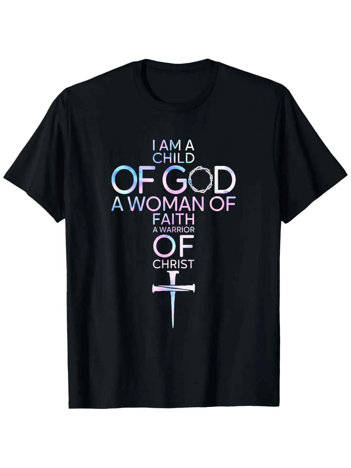 

Вдохновляющая хлопковая футболка I Am a Youngsters of God, черная, размеры S-XXXL, христианский дизайн на основе веры, можно стирать в машине, Ever