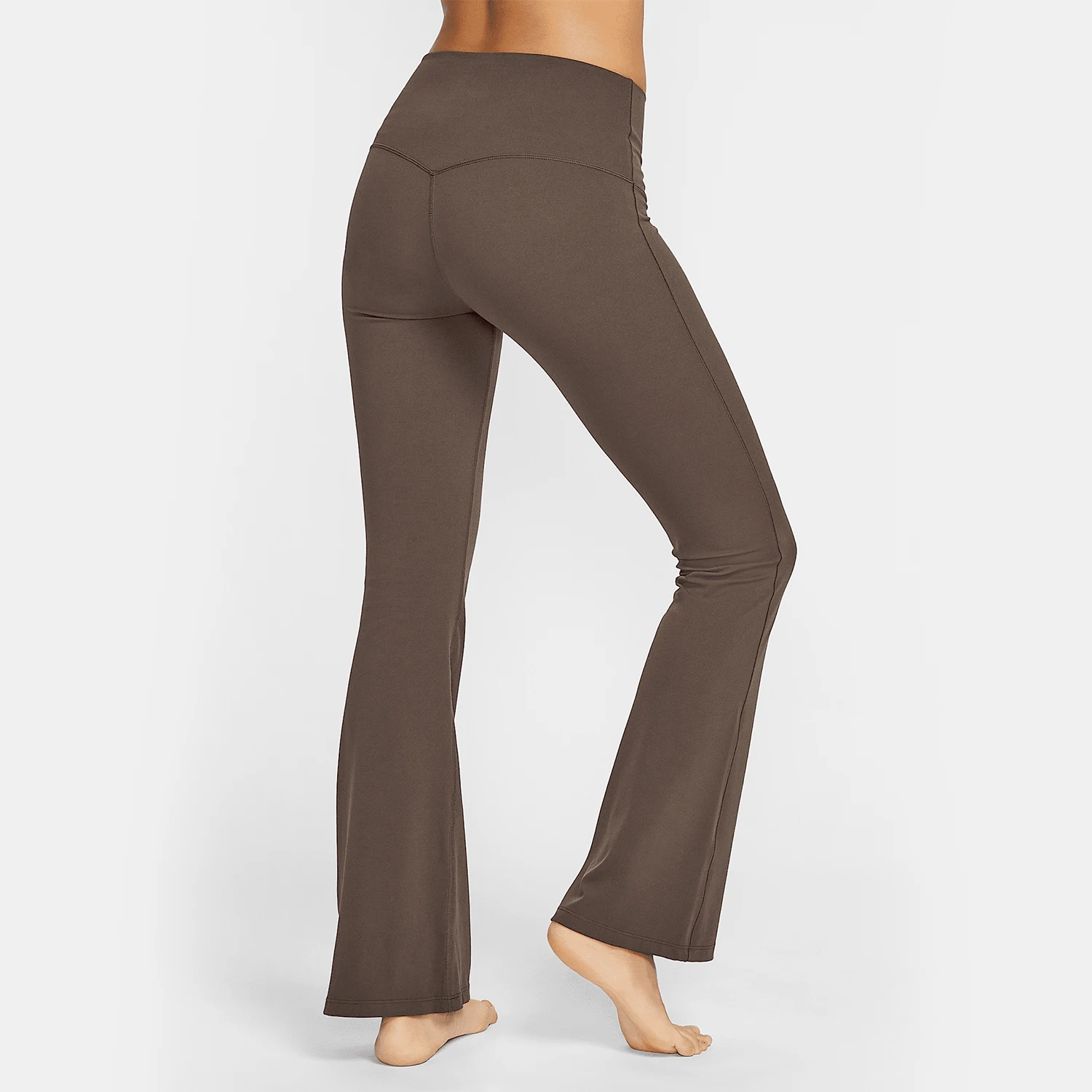 Nike Genuine Zenvy Women's High Waist Soft Tight Hip Lifting Bellbottom Pants FV7922-237