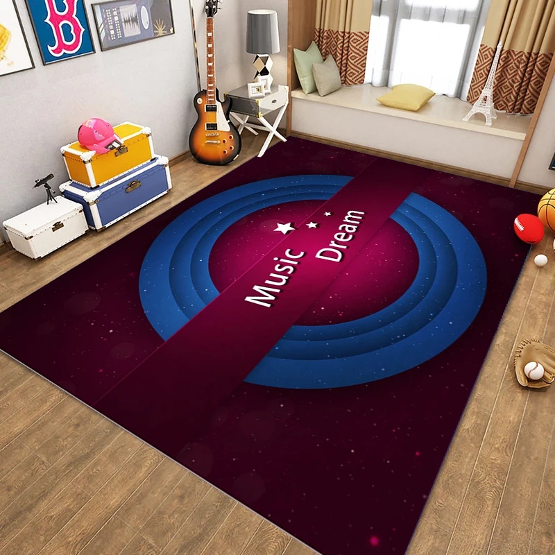 Alfombra electrónica de tambor para niños, tapete para mesa de centro, sala de estar, dormitorio, estante, tapete para puerta de tambor, alfombra