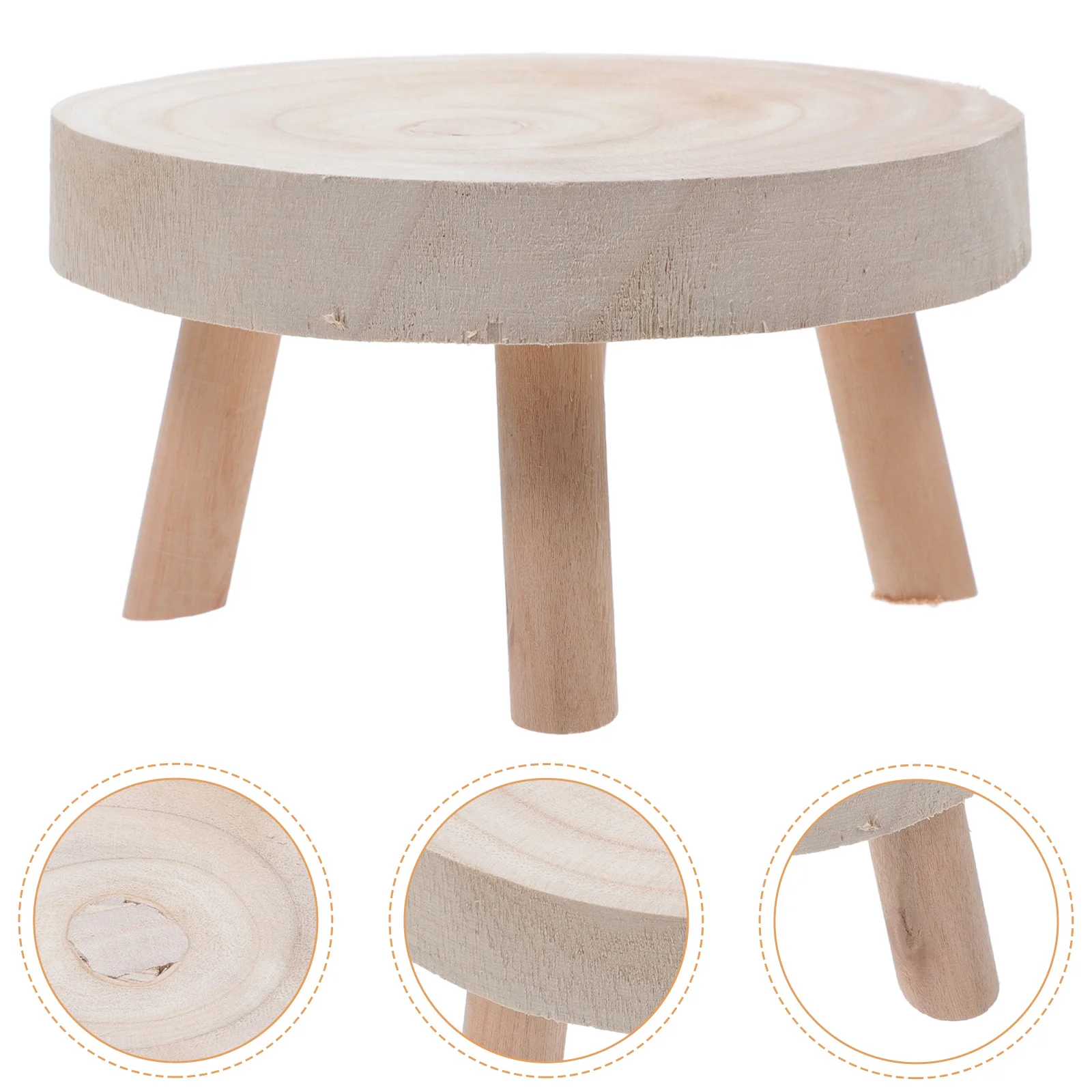 Деревянная круглая подставка для