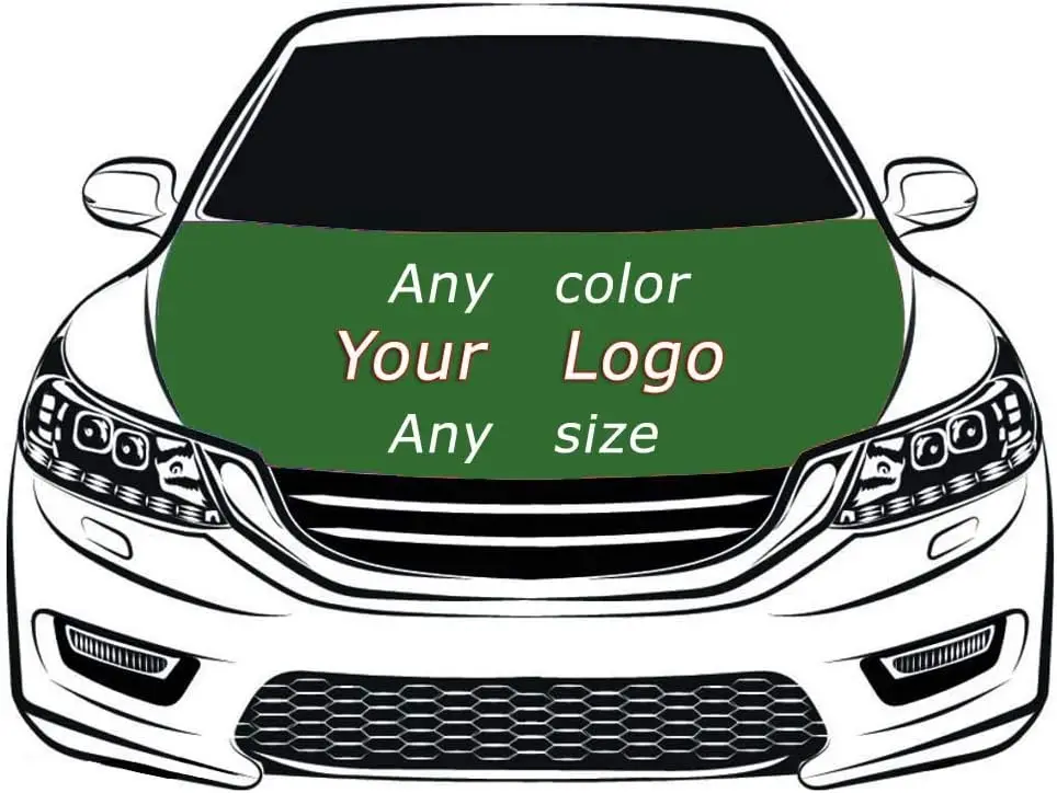 Custom Flag Car Hood Cover 115x160cm 130x160cm Engine Flag Car Bonnet Banner