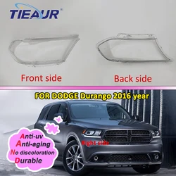 Car Headlight Lens Glass Lampcover Cover Lampshade Bright Shell Product for DODGE Durango 2016 Right & Left