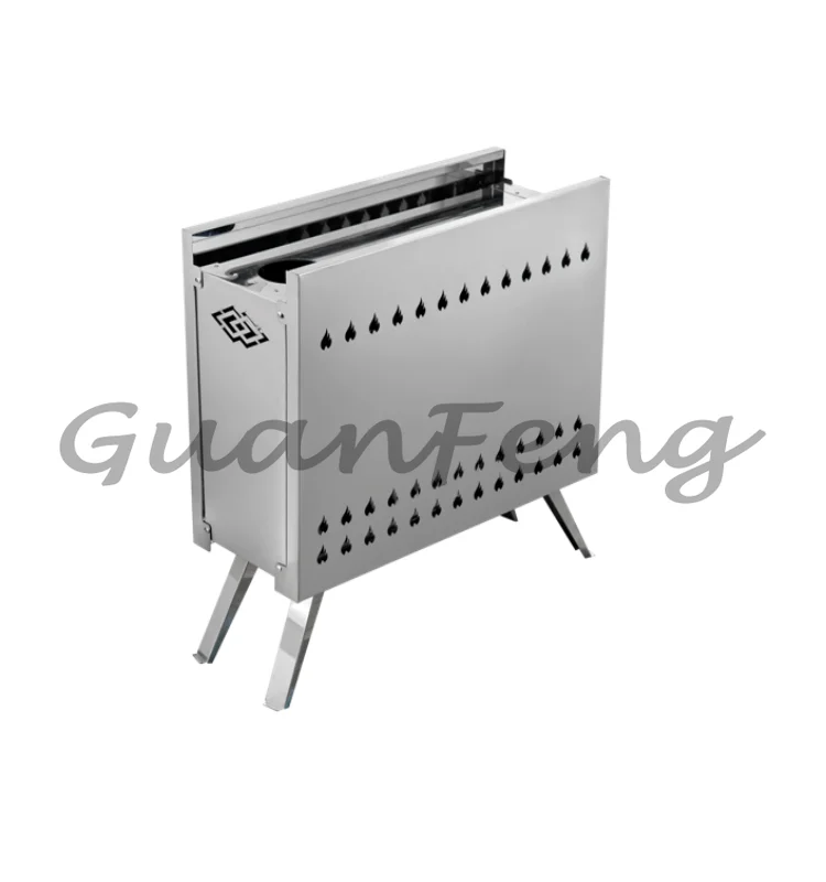 Efficient Smokeless Charcoal Sauna Stove for Portable Outdoor Heating and Camping