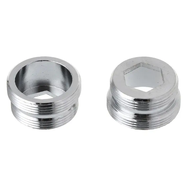 652F 2 Pcs Dual Thread Faucet Adapter Garden Hose Fittings Connectors M22 Inner M24 Outer Thread Tap Transfer Faucet Hardware