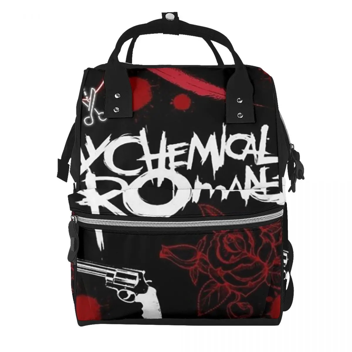 Mcr Band Punk Rock My Chemical Romance Student Backpack School Bag Hiking Travel Daypack for Men Women Bookbag Shoulder Bags