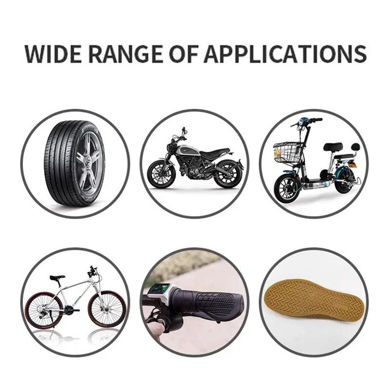 Tire Repair Glue Bike Motorcycle Tyre Repairs Instant Liquid Strong Black Wear-resistant Rubber Adhesive Glues Auto Tool