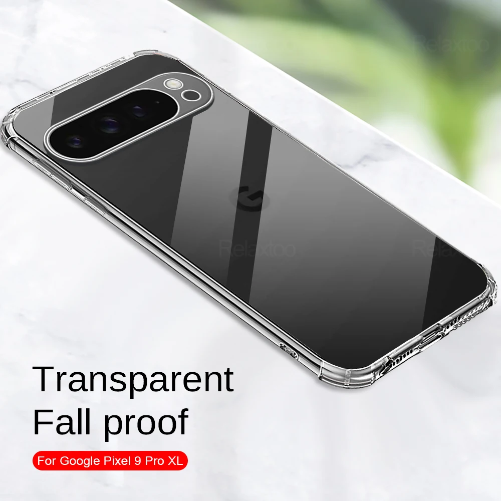 Clear Phone Case For Google Pixel 9 Pro XL 6.8 inches Pixel9 9Pro 9ProXL Pixel 9ProXL 2024 Back Cover Anti Fall Protective Shell