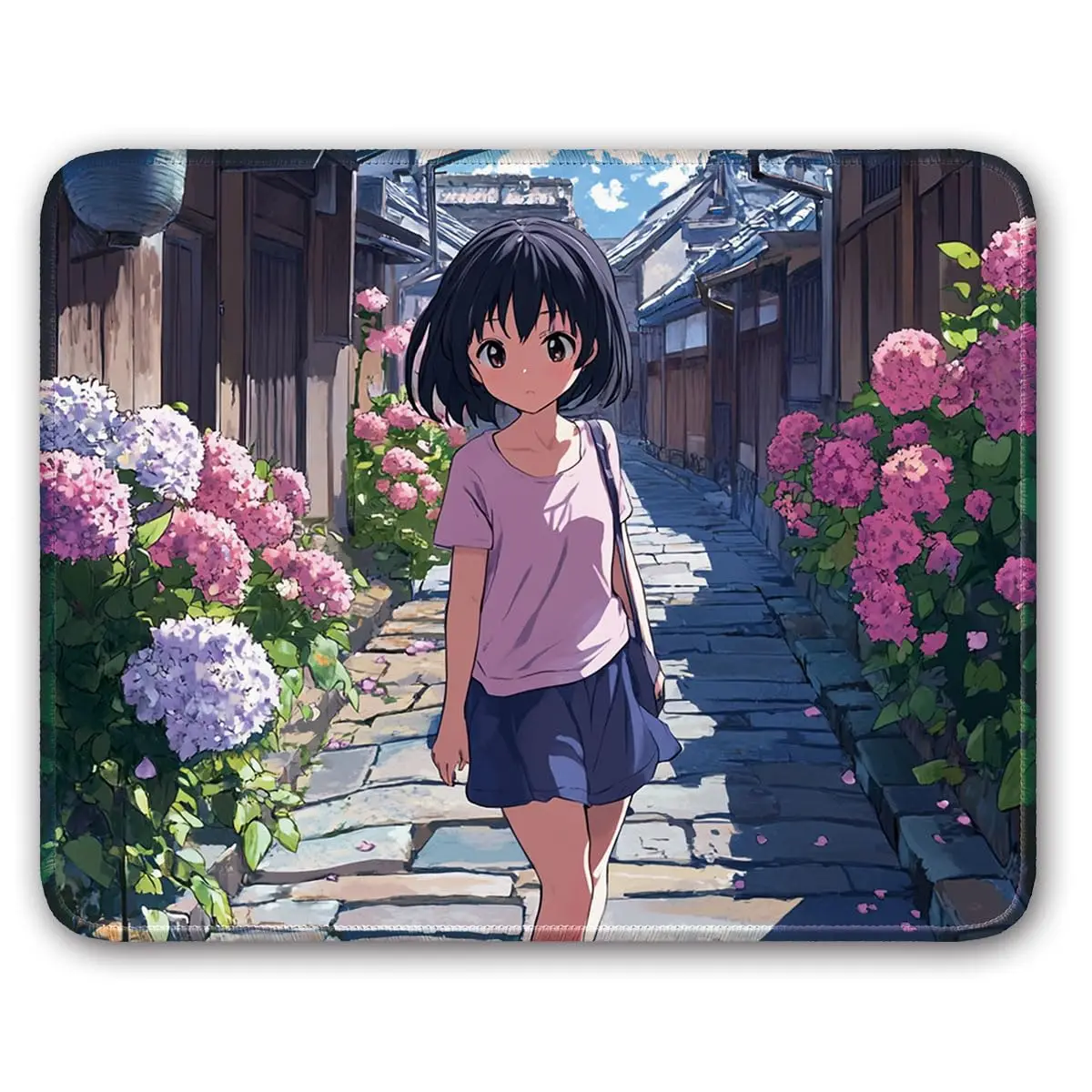 

Kawaii Anime Girl Pattern Printing Square Mouse Pads Lock Edge Gaming Mouse Mat Keyboard Mats Desk Pad 30x25cm