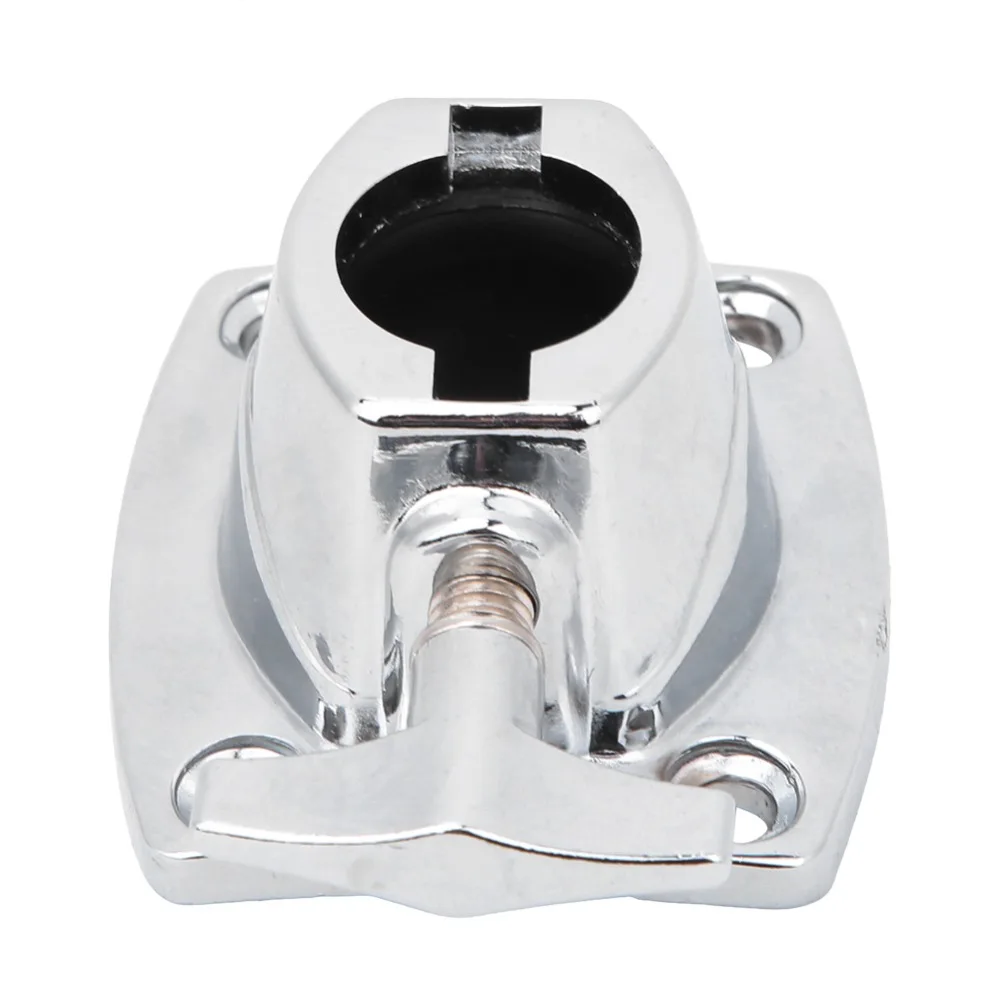 ​Zinc Alloy Drum Kit Holder Base Plate​ ​Silver Clamp Mounts​ ​Cymbal Holder Clamp ​Secure Mounting​