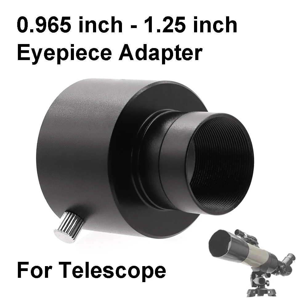 0.965 Inch (24.5mm) to 1.25 inch (31.7mm) Telescope Eyepiece Adapter Tube Ring Converter Aluminum Alloy