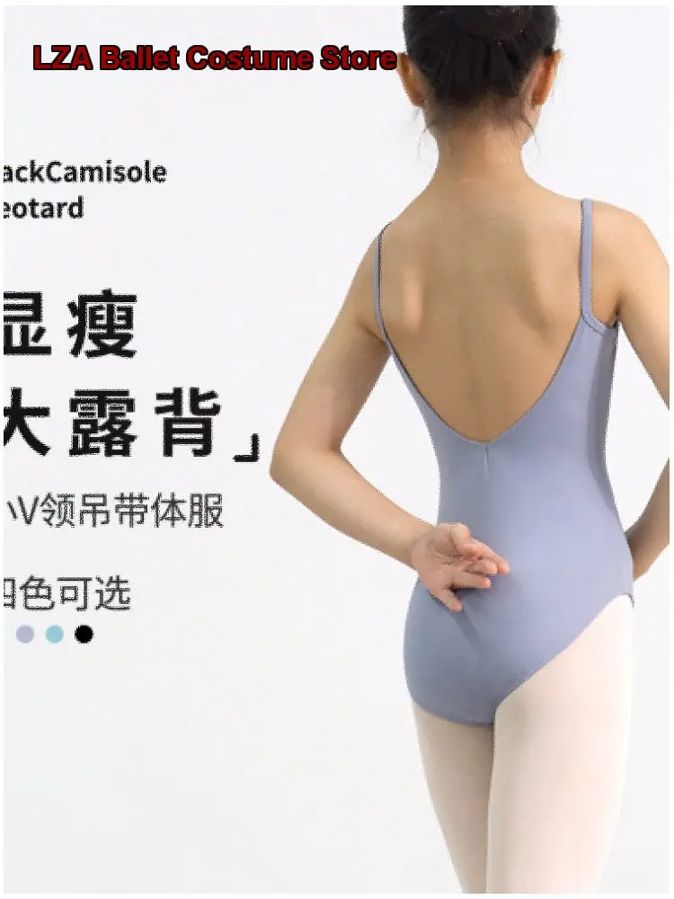 children's-girls-ballet-leotard-high-cut-body-suit-dance-dress-gymnastics-leotard-practice-leotard-unitard-kids