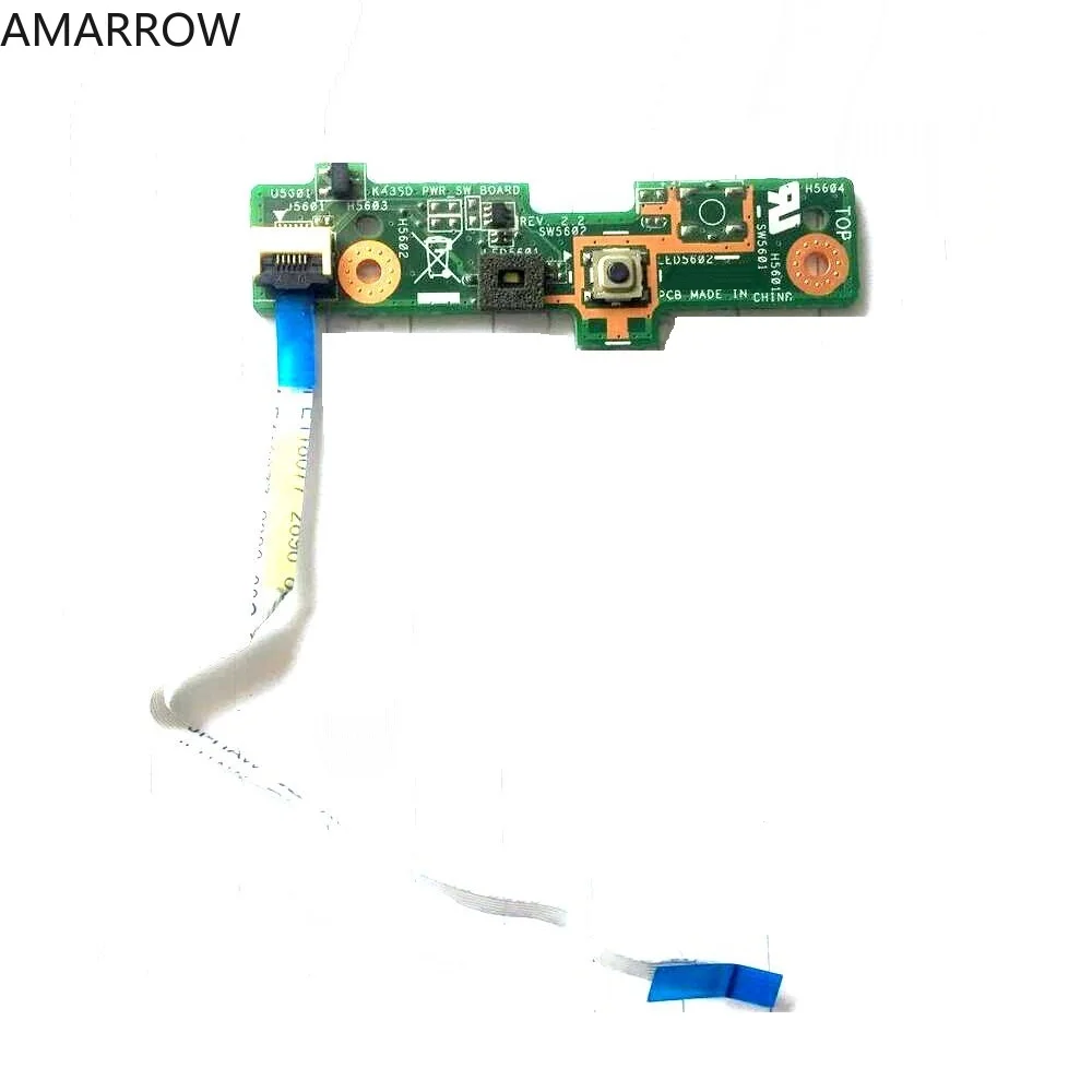 BT Original for Asus K43 K43SD K43S X43 A43 X84 X44 A43E X43S A43S Power Button Board Switch Board