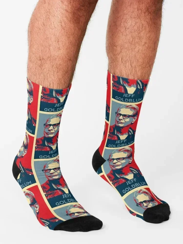 جوارب Jeff Goldblum Face Hope Pattern Socks Soccer Rugby مخصصة رياضية قصيرة للرجال للنساء