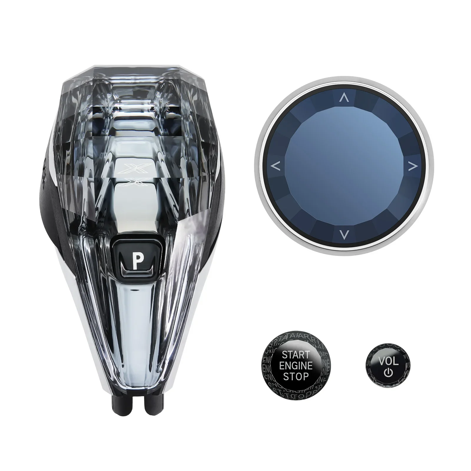 4-delige set kristallen versnellingspookknop LHD voor BMW X3/X5/X6 3/4/7 Serie G20 G21 G28 G12 X6 G06 X7 G07 iX3 G08 i4 G26 G70 X5 G05 - afbeelding 2