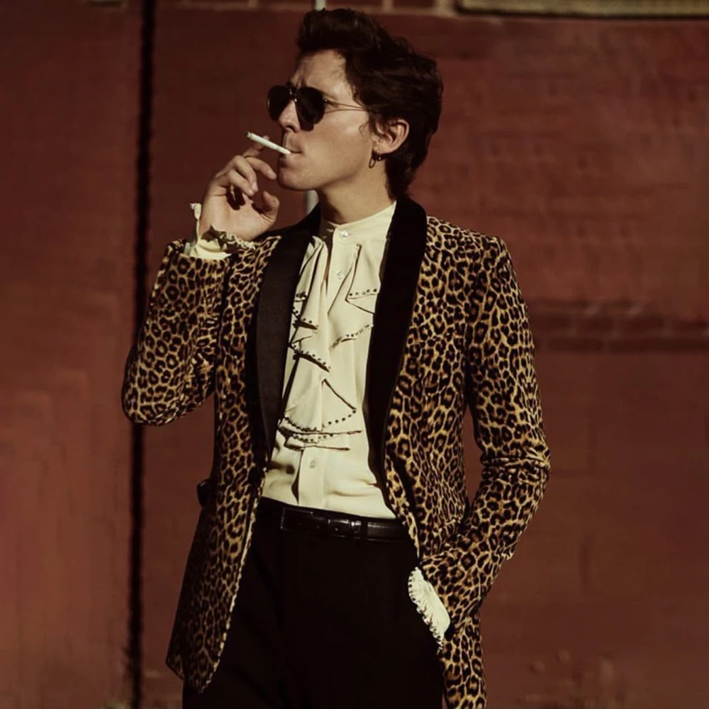 

Luxury Men's Suits Elegant Single Breasted Black Shawl Lapel Slim Fit 2 Piece Jacket Pants Fashion Male Clothing Costume