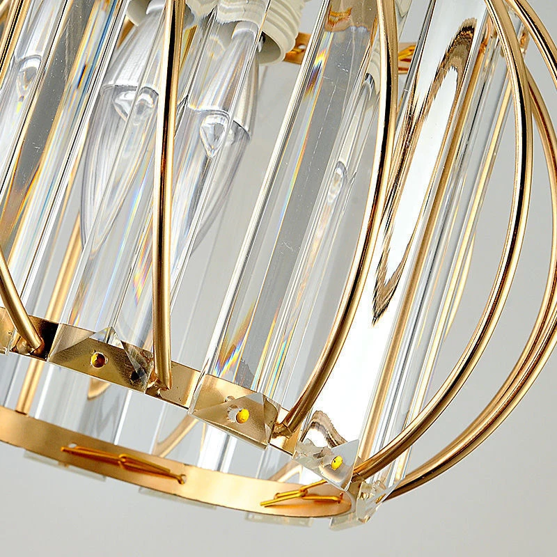Dining Room Light Creative Personality Crystal Ceiling Lamp Bedroom Restaurant Corridor Entrance Small Chandelier Pendant Lights view 5