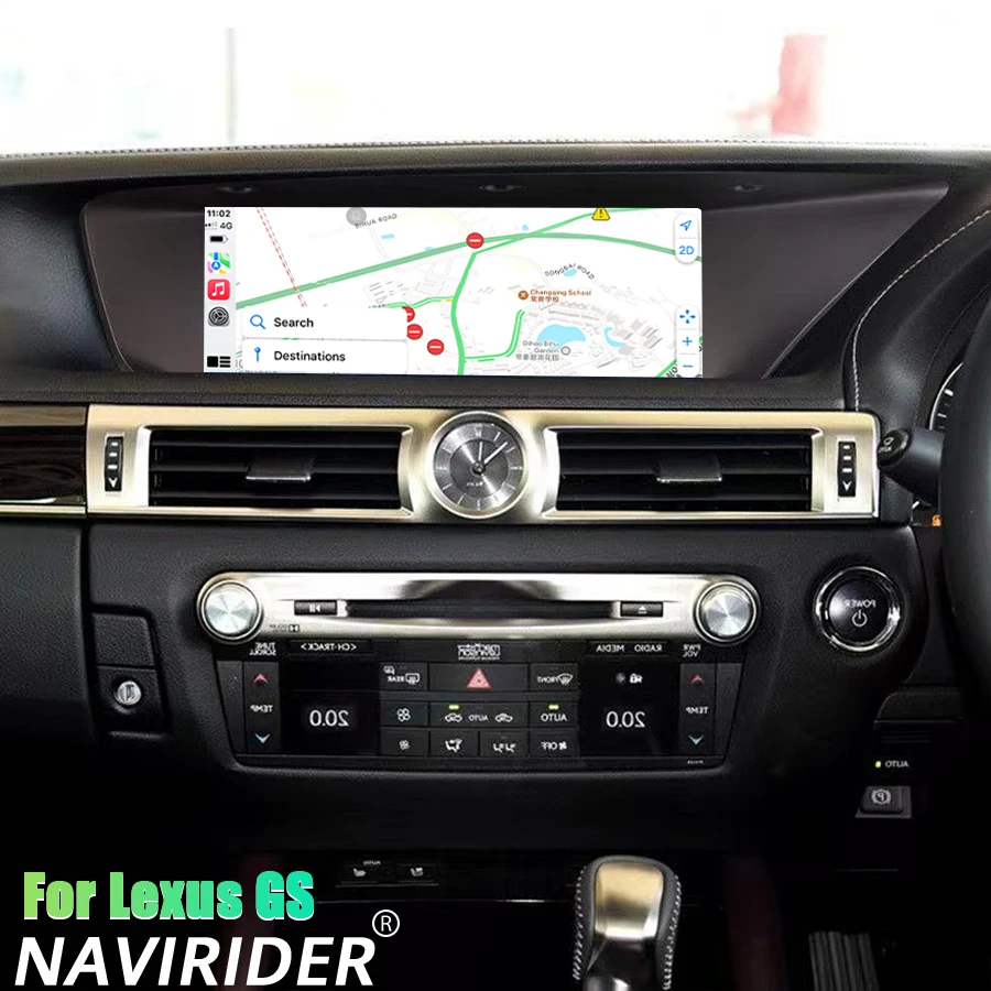 12.3 Inch RHD Android 15 CarPlay Screen Bluetooth For Lexus GS GS200 GS250 GS300 GS350 GS450 2013-2019 plug and play car radio