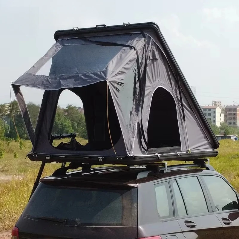 Hard Shell Camper Car SUV Pickup - Quick Install Compact Lightweight Pop Up Roof Top Tent For Camping