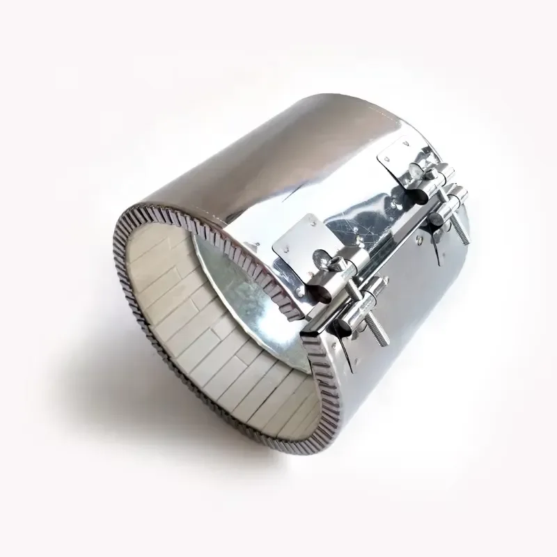 High temperature 220V 300W 400W 500W electric ceramic ribbon heater ceramic insulated heating ring cylinder for blow molding