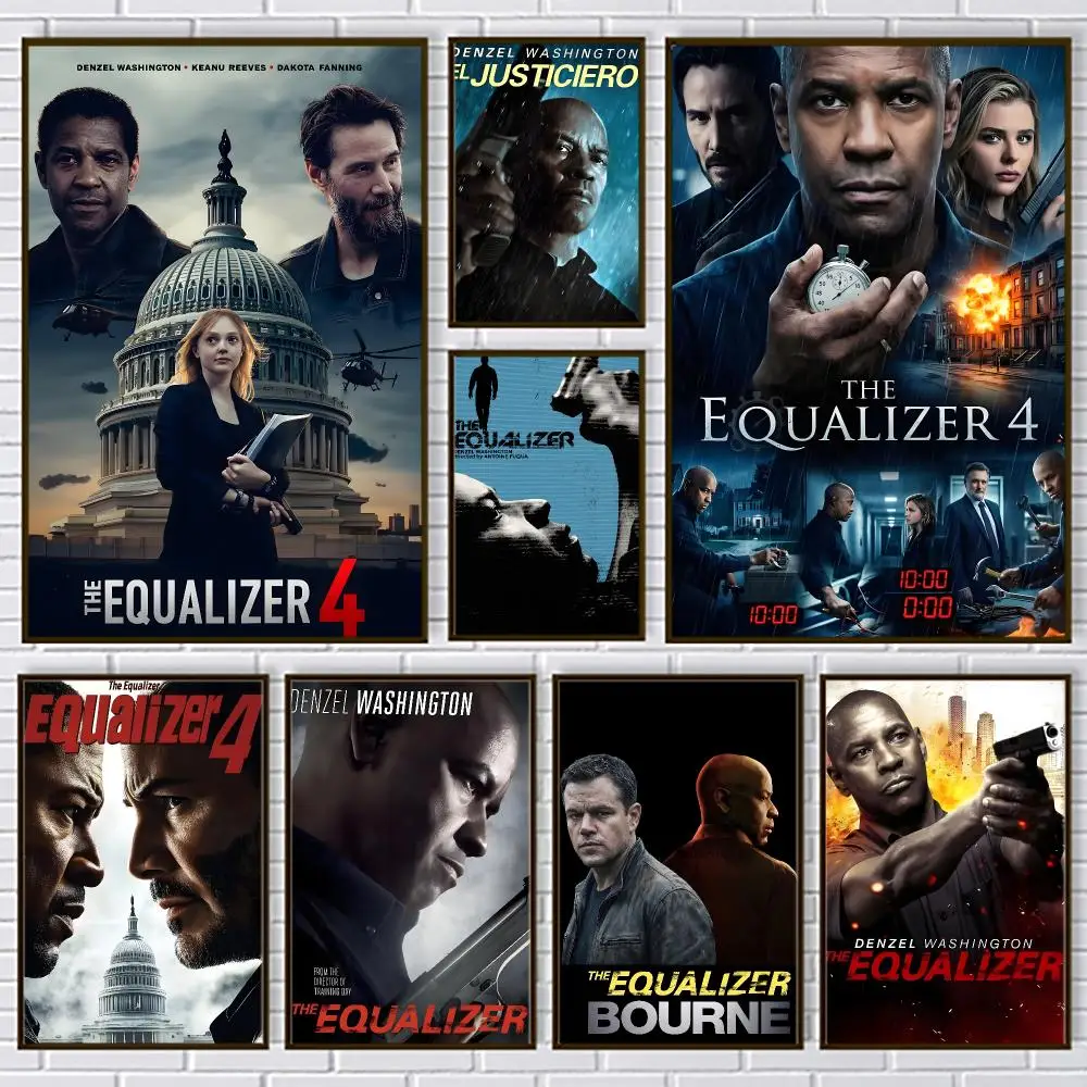 Action Movie The Equalizer Poster PP Paper Wall Art for Living Rooms Bars Cafes Stylish Home Decor Gift