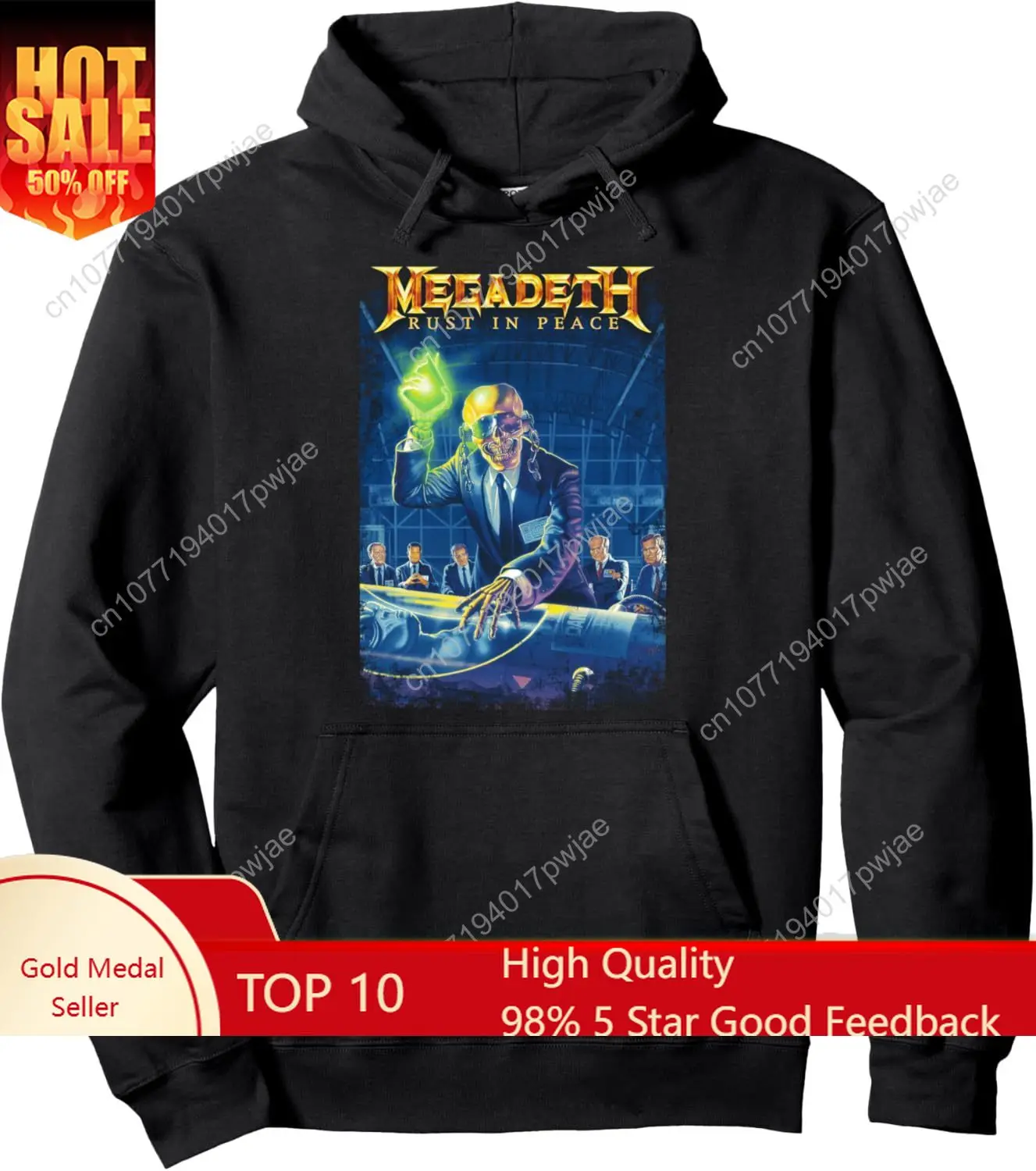 

Megadeth - Rust in Peace Pullover Hoodie