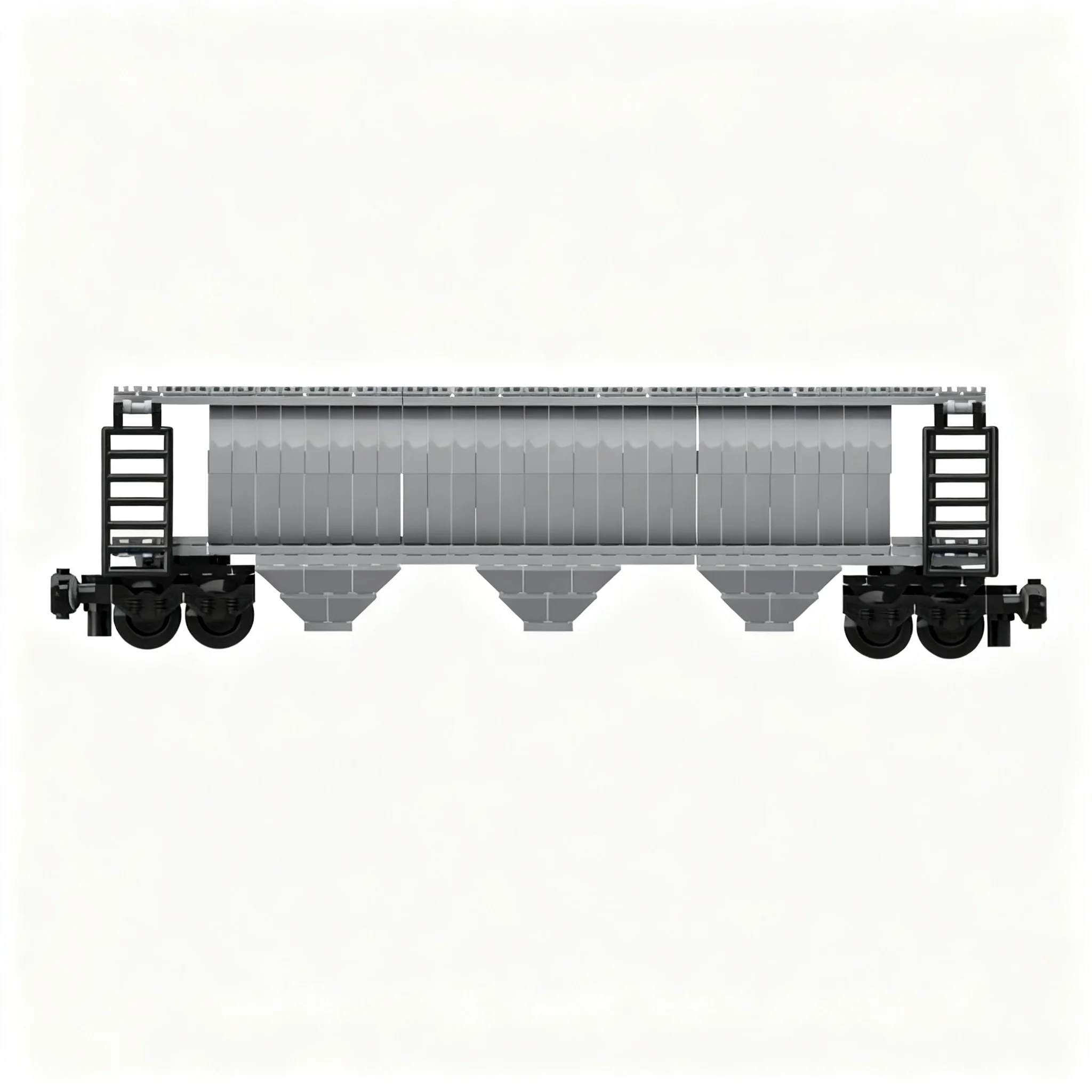 678pcs MOC Hopper car Train Model Building Blocks Christmas Gift Architecture Creative Collection Assemble Art 3D DIY Home Decor