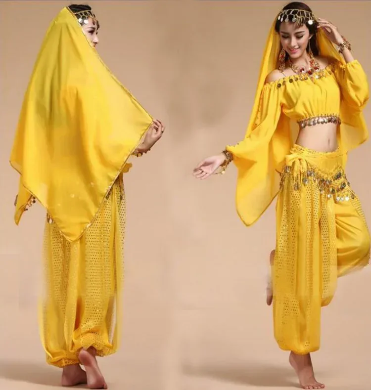 4pcs/Set 2020 New Arrival Sexy Oriental Belly Dance Suits for Women Dancing Practising bellydance Costumes Design for Women