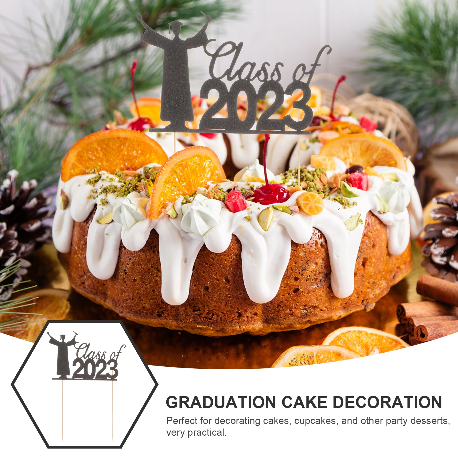 

Themed Cake Decorations Doctor Hat Insert Cupcake Toppers Graduation Party Dessert Picks Graduation Cake Picks Grad Cupcake