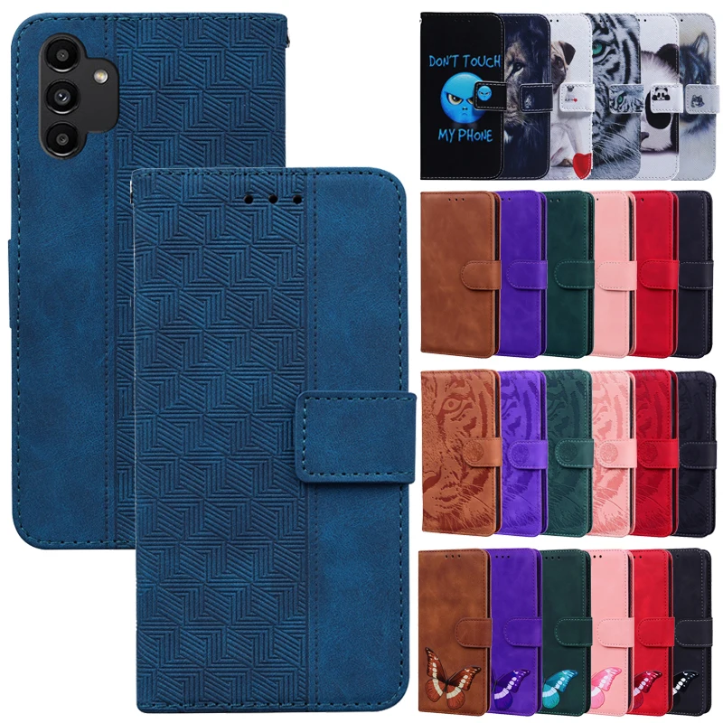 A13 Leather Case For Samsung Galaxy A13 (SM-A137) Magnetic Flip Wallet Case Cover For Samsung A13 4G A 13 5G A135 A136 Card Slot