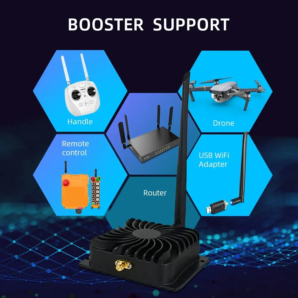 Imagem -02 - Amplificador de Potência Wi-fi 4w 5w Adaptador de Reforço de Sinal sem Fio 5.8ghz para Modelo de Câmera Avião Controle Remoto Roteador Drone Extensão