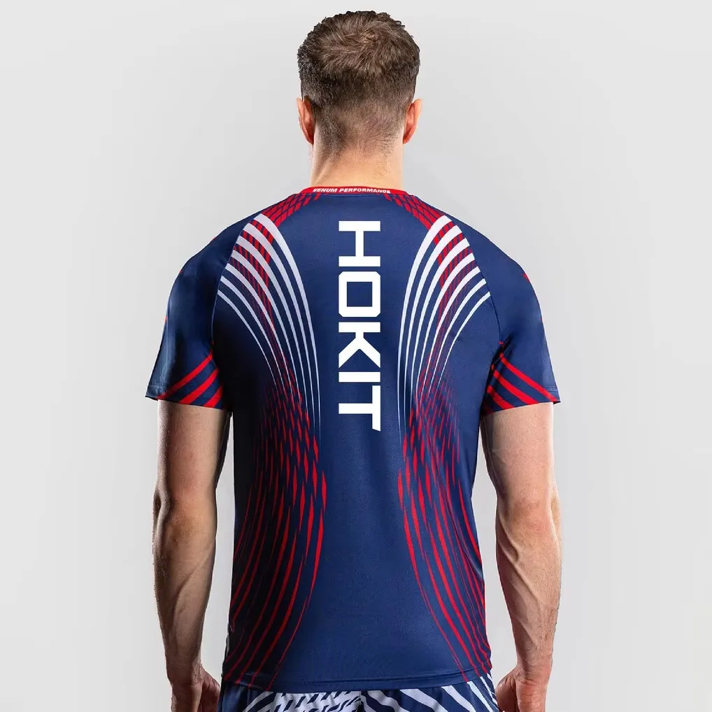 Sommer Chandler Übergroßes Schnelltrocknendes Atmungsaktives T-Shirt für Sport Streetwear Familien-Matching Freedom 250 Fight Night Walkout Trikot – Detail 6