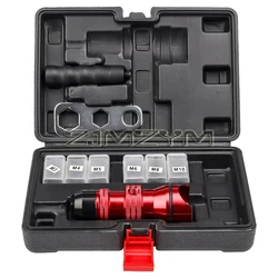 Household M3 M4 M5 M6 M8 M10 Electric Rivet Nut Gun Adapter, Insert Nut Riveting Tools, Tool Box, High Quality Rivet Nut Nailer